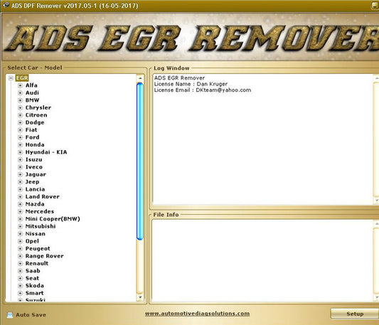 ADS DPF EGR Lambda Remover ECU Software