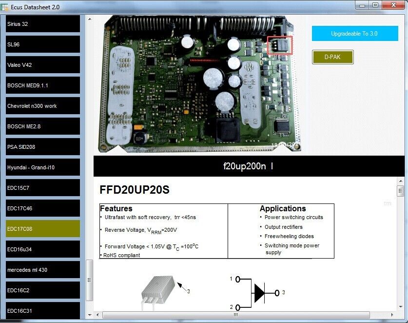 Ecus DataSheet 2.0 + License key