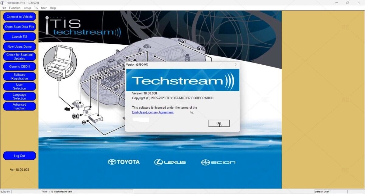 Techstream v18.00.008 & loader 2023
