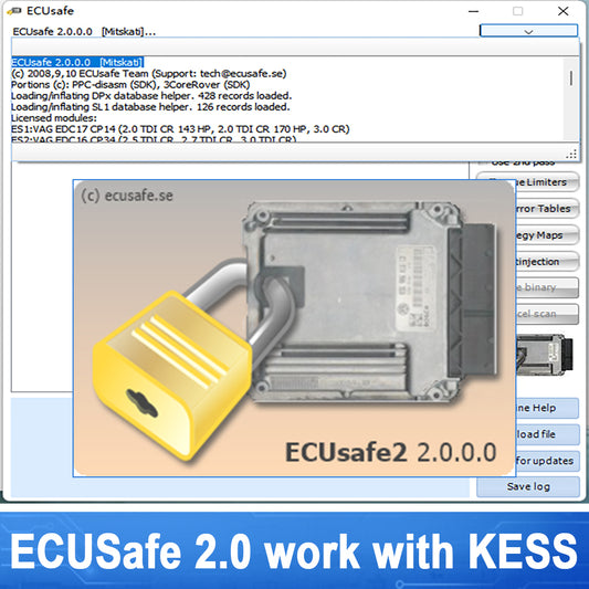 ECUsafe 2.0 DPF FAP EGR AGR Speed limiter Remove